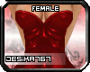 *Female Red PVC Suit