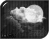 T. Clouds and Moon