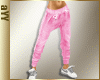 aYY-pink sport comfortable pants