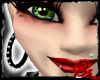 [bz]Blk SilverSpike Hoop