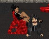 Hot Red Silk Sub Chair
