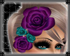 Hair Roses Purple + Teal