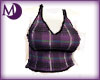 BBW Purple Plaid Top