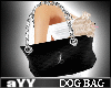 aYY-Metal Chain Dog Bag Black&blond
