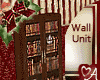 Wall w/ bookshelves
