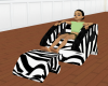 Zebra print sex chair