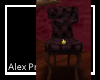 Brown leather hug chair