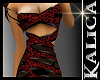 Kali Red Bnd Wild Dress