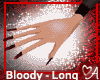 Black & Blood Long nails