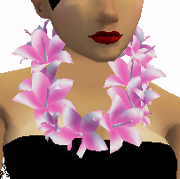 Pink and White Lei