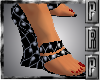 Stud texture Black Wedge