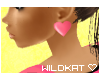*K* Pink Heart Earringsx