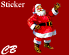 CB Santa Clause Sticker