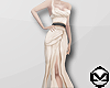 m> Beige Floor Gown