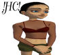 !HC!DkRed Skintight top