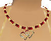 (AM)Ruby Heart Necklace