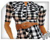 [M]Plaid Dress w/ Belt