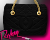 <R>Leather CC Tote[blk]