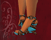 brown checkered wedges