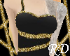 Onyx and Gold Prom Dress