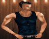 muscle top metallic blue