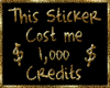 Expensive Sticker