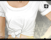 [+] Plain Tied Tee |F