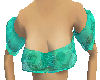 Teal Lace Top
