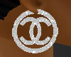 (L)silver chanel earring