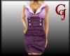 Gingham Dress Plum N Blk