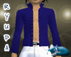 Open Mock Shirt Blue
