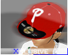 Red Phillys Fitted Hat