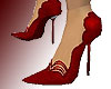 Red Scalloped Stilletto