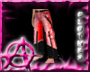 [X's] red punk L short