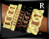 DB- Gold Black Bracelet