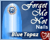Nails Blue Topaz