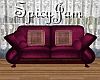 Antique Velvet Sofa Purp