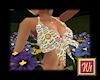 Floral Halter - white