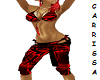 Red Toxic Rave Outfit