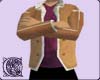 Sheepskin Jacket Maroon