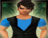 [adan] vest blue