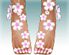 ::Z::Feet Pink flowers