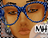 MH| blue nerd glasses