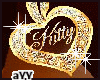 aYY-Gold Heart Ear Kitty