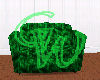 grn velvet couch & chair