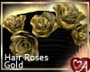 Gold hair roses