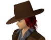 HAT W/RED HAIR