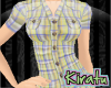 Fun Plaid Buttony Yellow