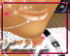 {V} Lip Bridle Piercing
