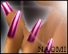 Metallic Pink Nails